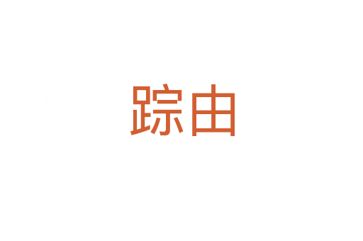 踪由