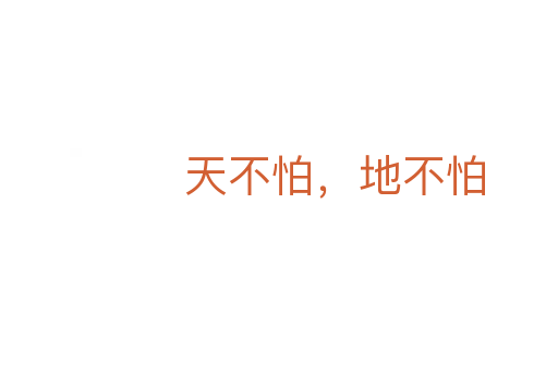 天不怕,地不怕